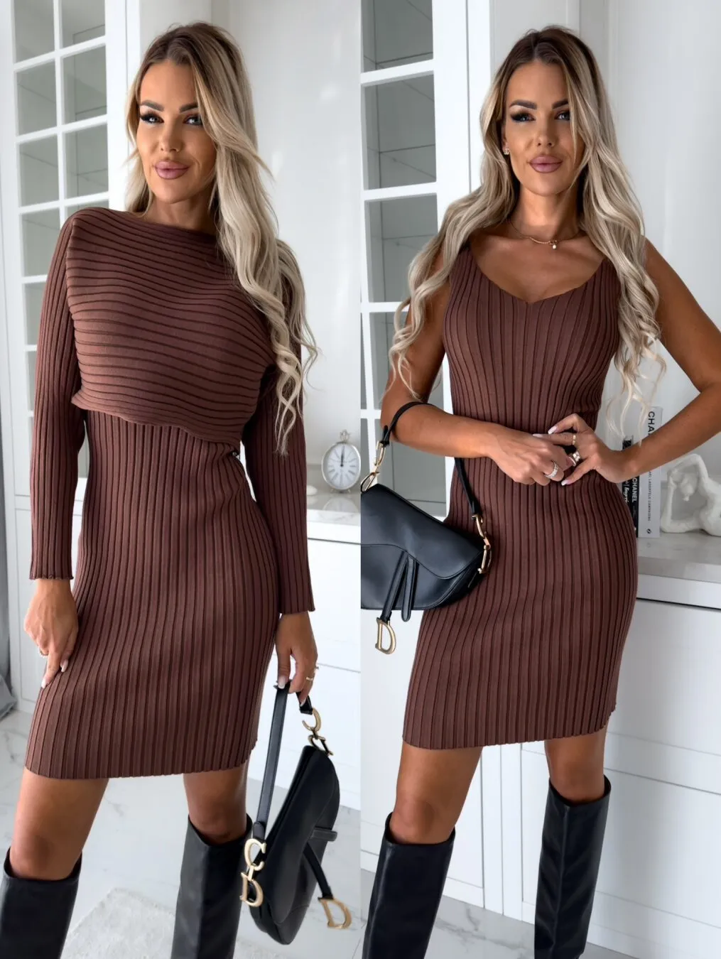 2 Piece Suit Long-sleeved dress