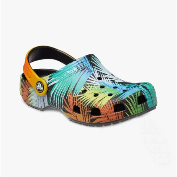 207826-0C4 CLASSIC POOL PARTY Kids Clogs Black/Multi