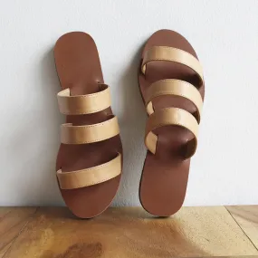 3-strap sandals