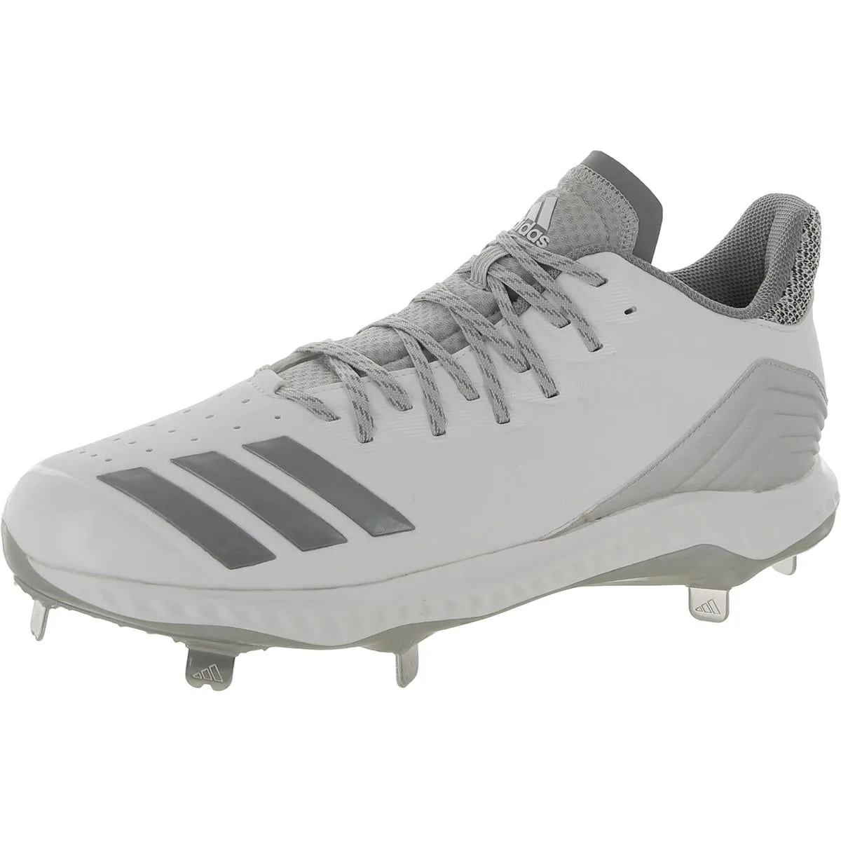 Adidas Womens Icon Bounce Faux Leather Lace-Up Cleats