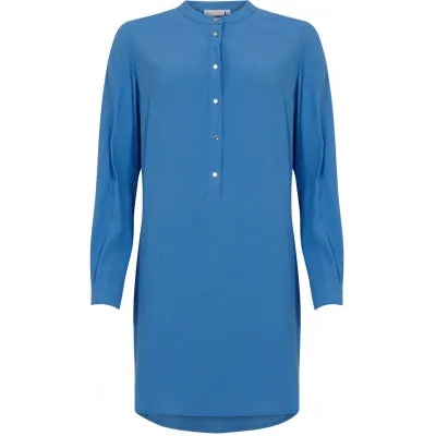 Airy Blue Shirt Dress