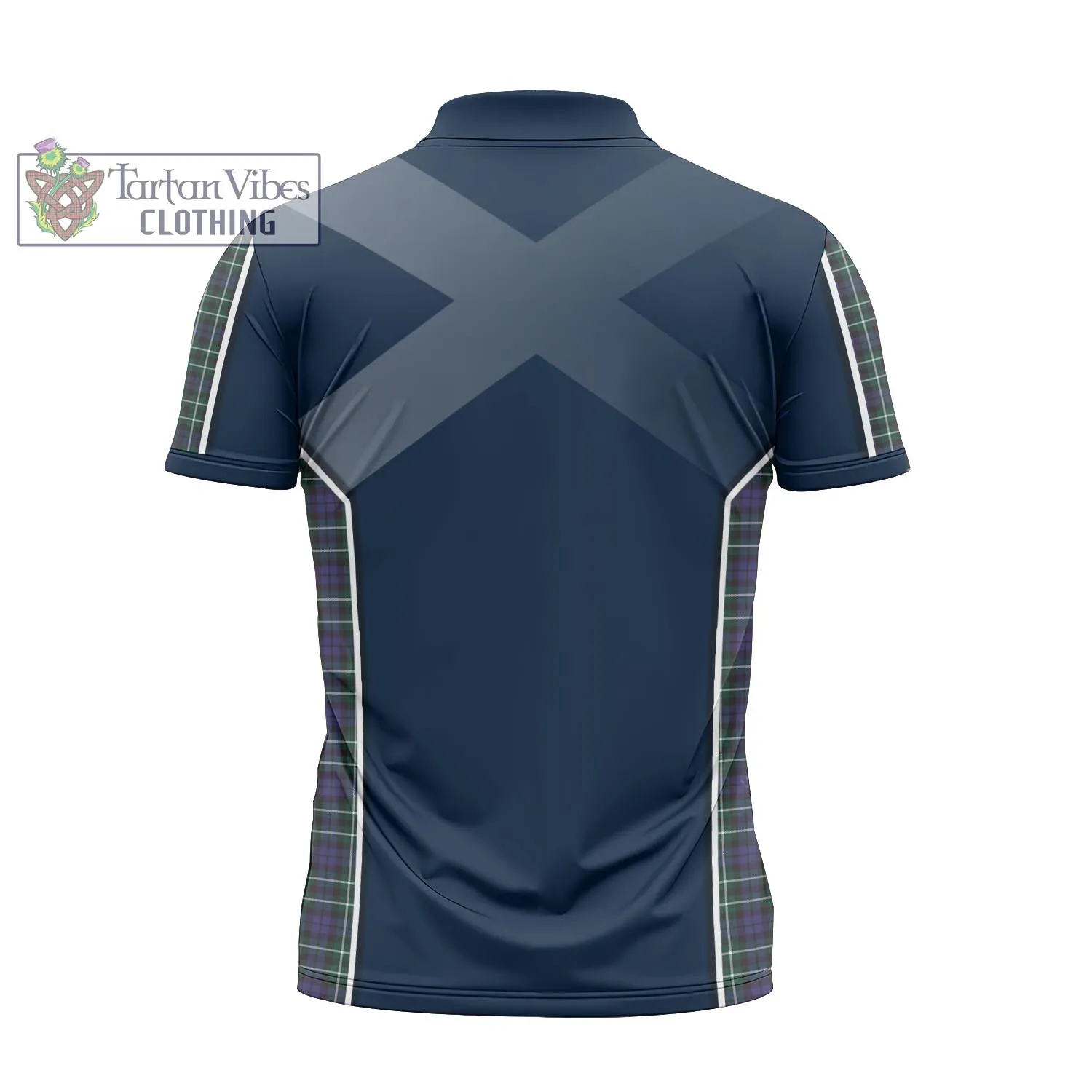 Allardice Tartan Zipper Polo Shirt with Family Crest and Scottish Thistle Vibes Sport Style