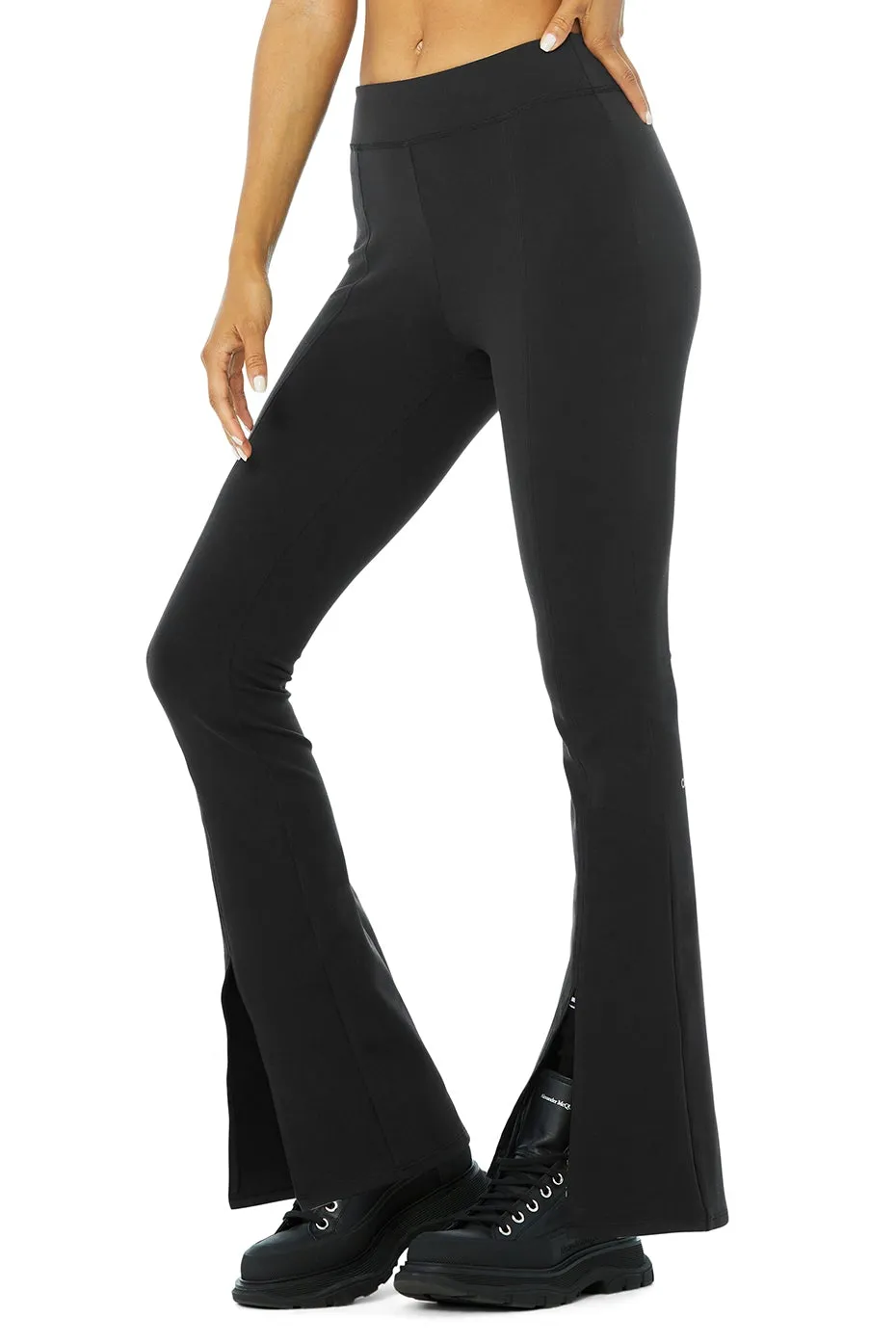 Alo Yoga W5946R AIRBRUSH High-waist Flutter Legging in Black