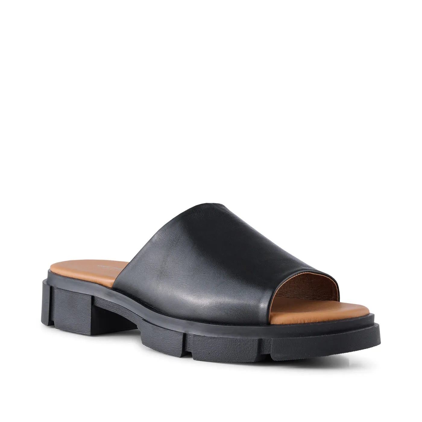 Alva mule leather - Black