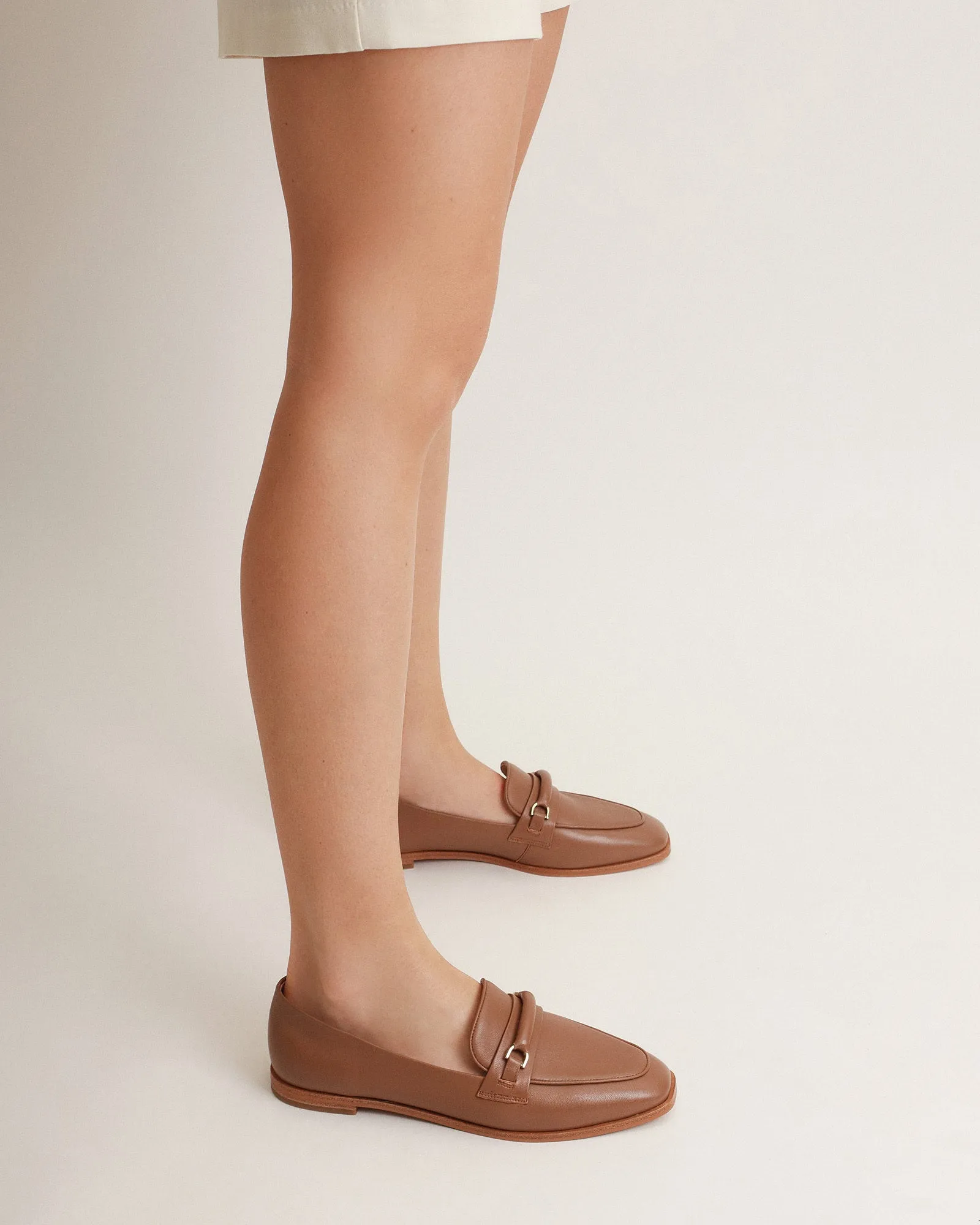 ATHENA LOAFERS CARAMEL LEATHER