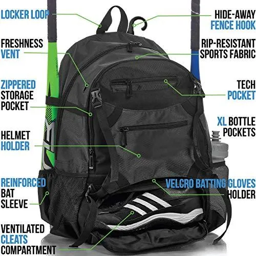 Athletico Advantage Baseball Backpack