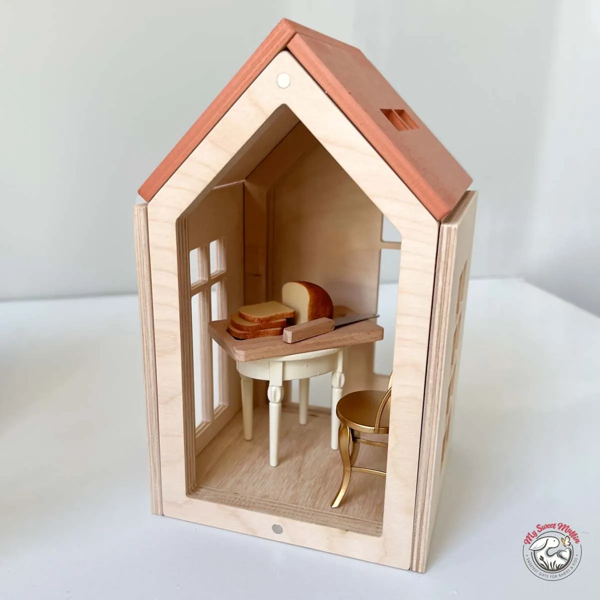 Babai Magnetic Wooden Doll House, Medium