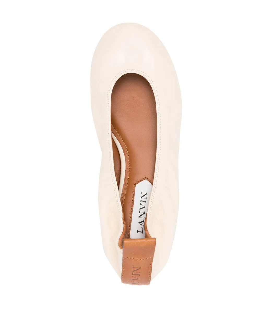 Ballerina Flat in Vanilla