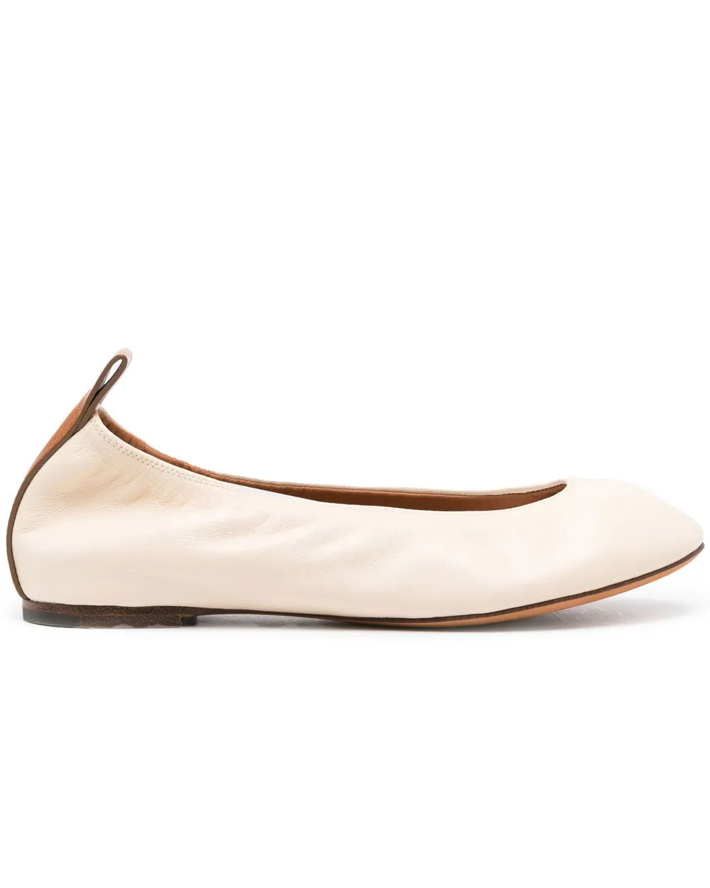 Ballerina Flat in Vanilla