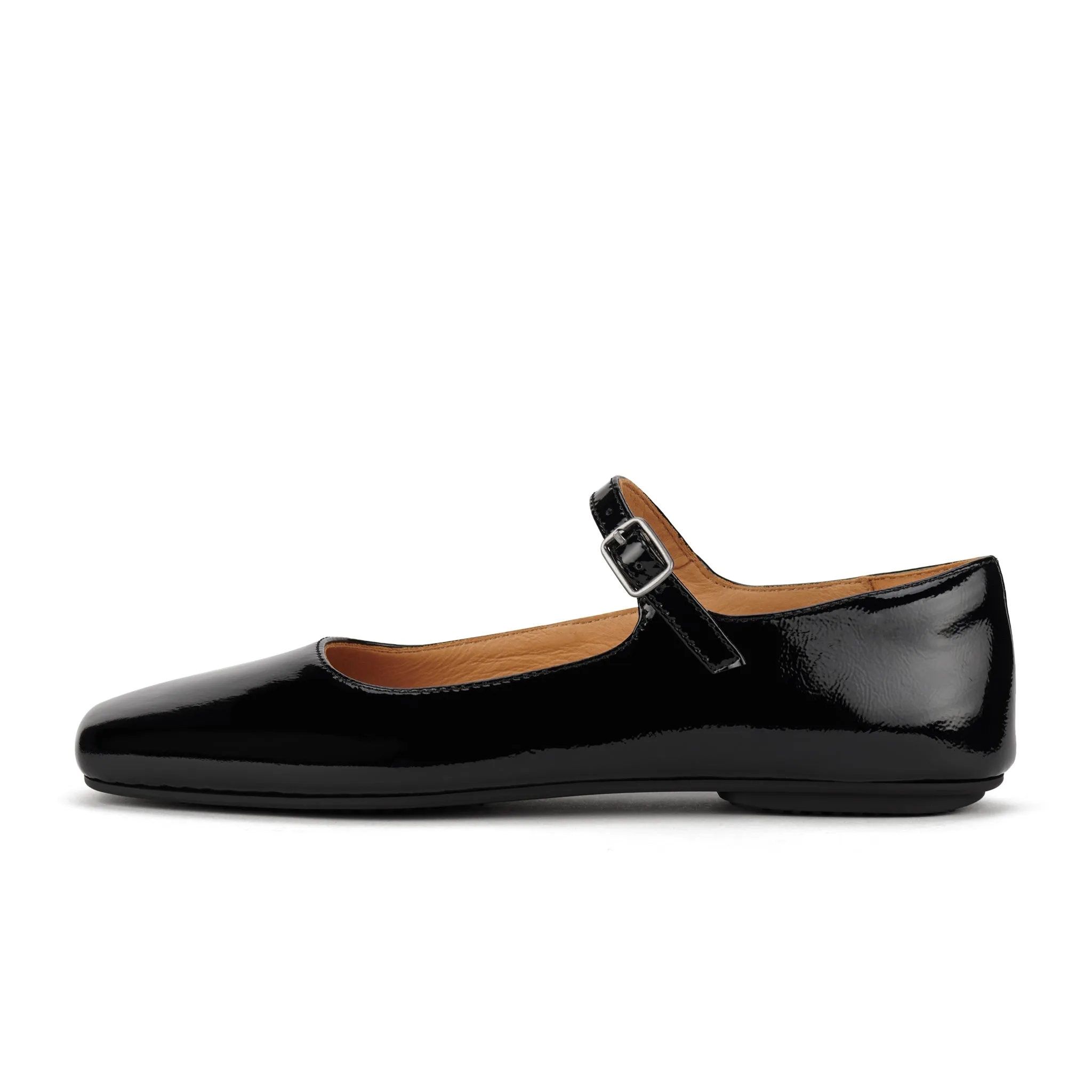 Ballet MJ Square Toe Black Patent