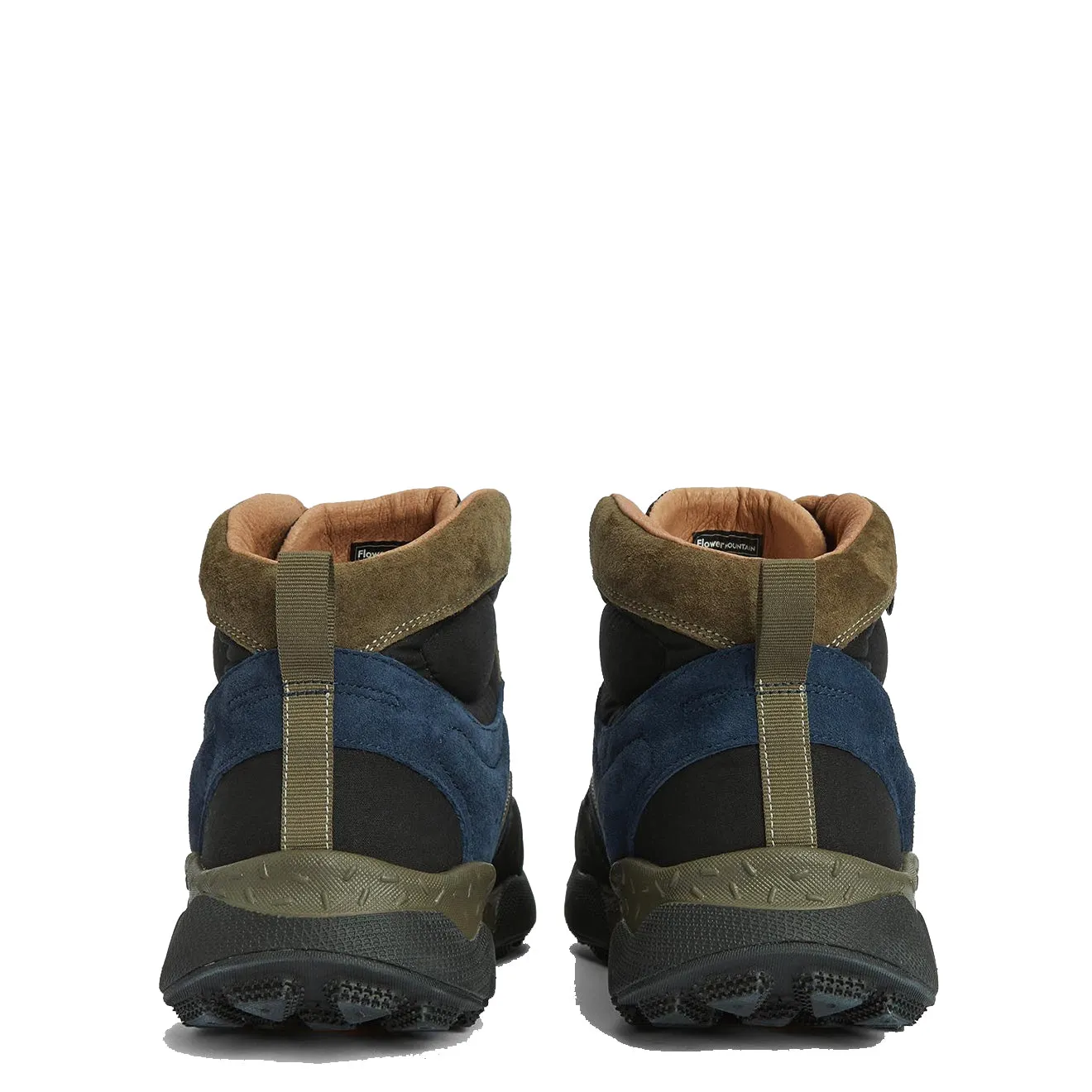 Barbour x Flower Mountain Mountain Back Country Trainer Mid Navy / Olive