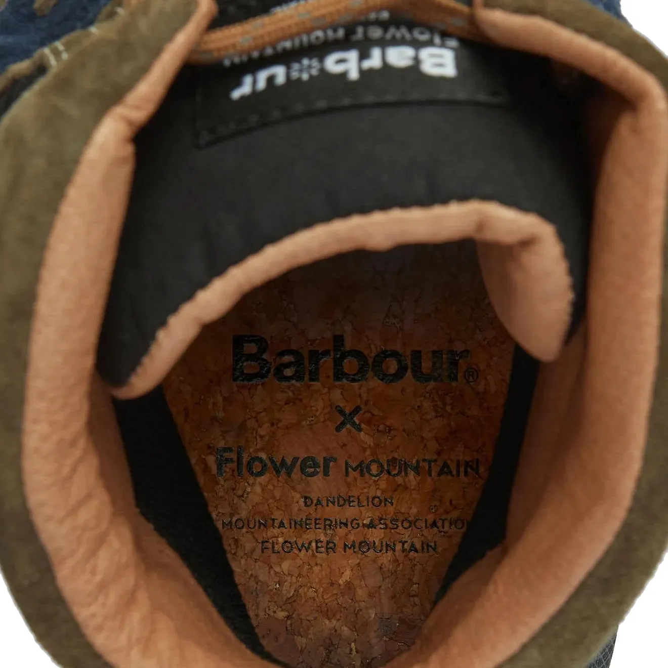 Barbour x Flower Mountain Mountain Back Country Trainer Mid Navy / Olive