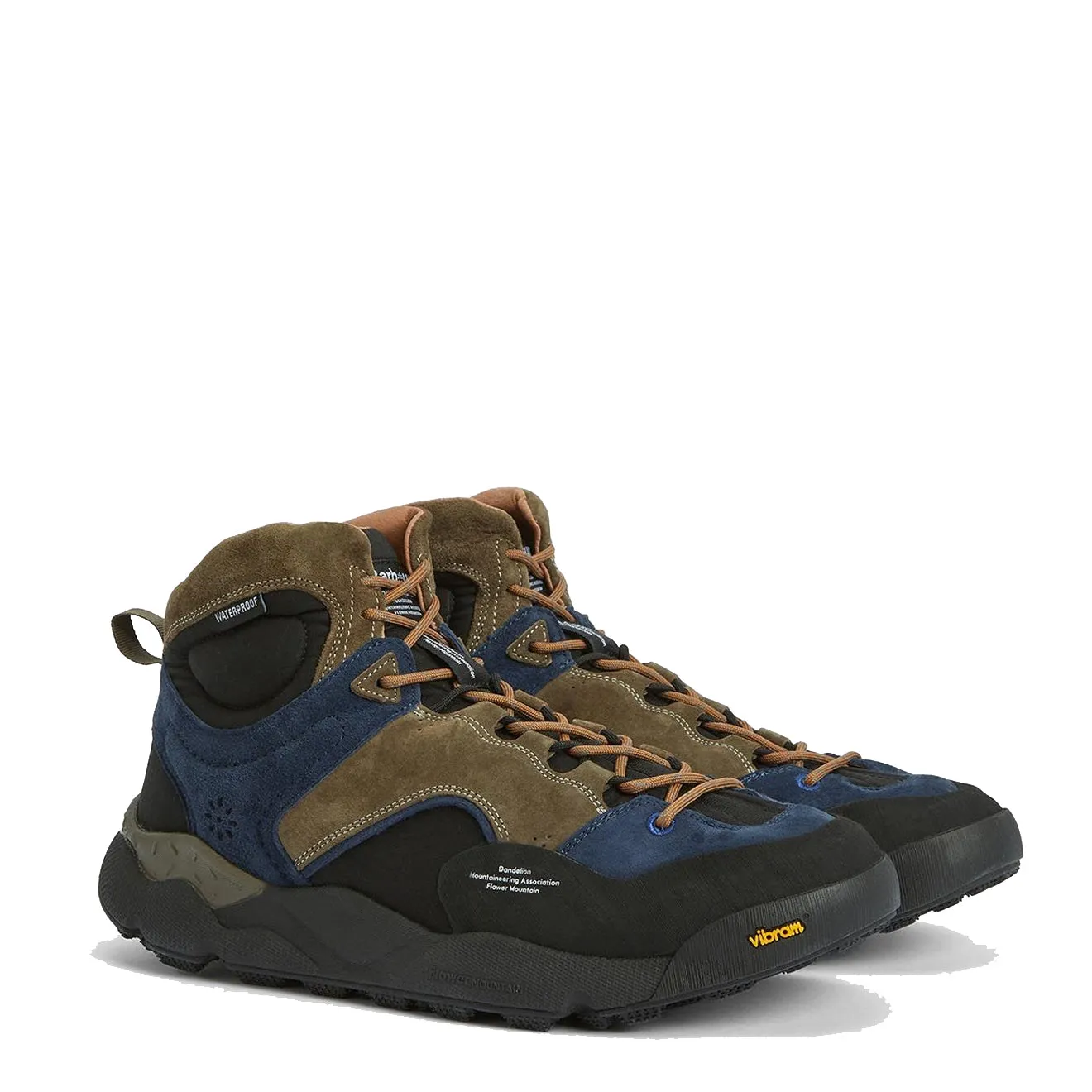 Barbour x Flower Mountain Mountain Back Country Trainer Mid Navy / Olive