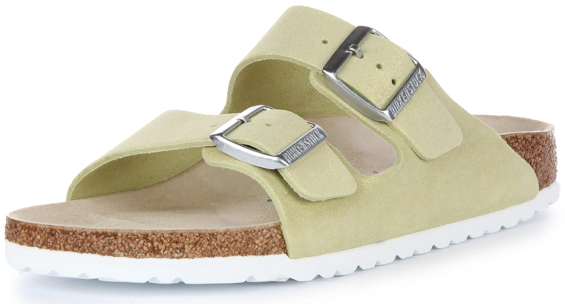 Birkenstock Arizona Bs In Light Green | Narrow Fit