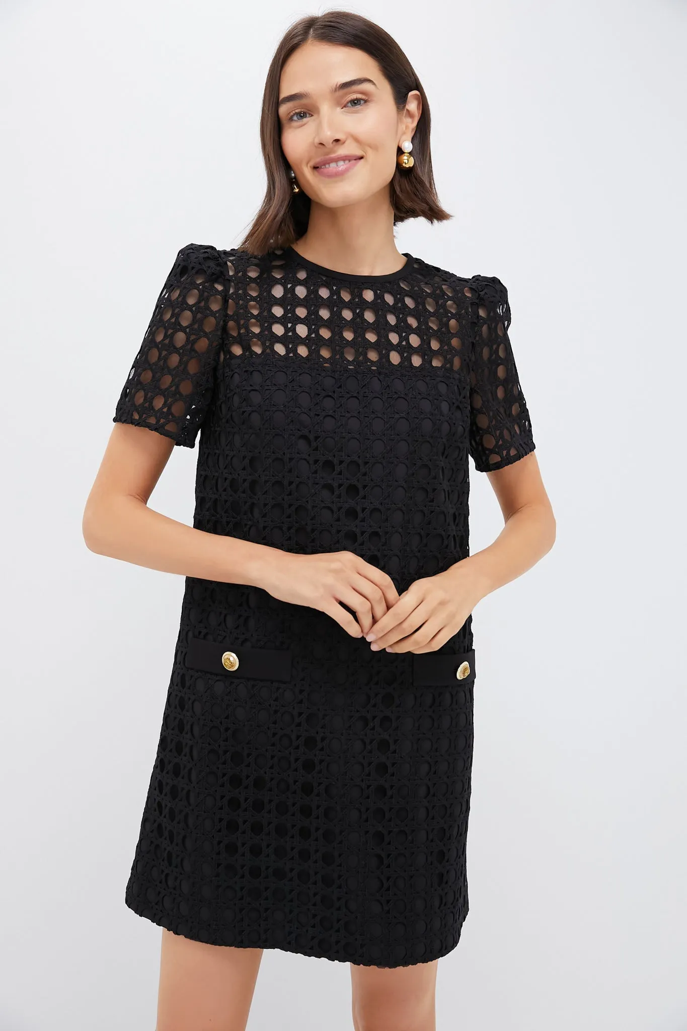 Black Cane Lace Janelle Dress