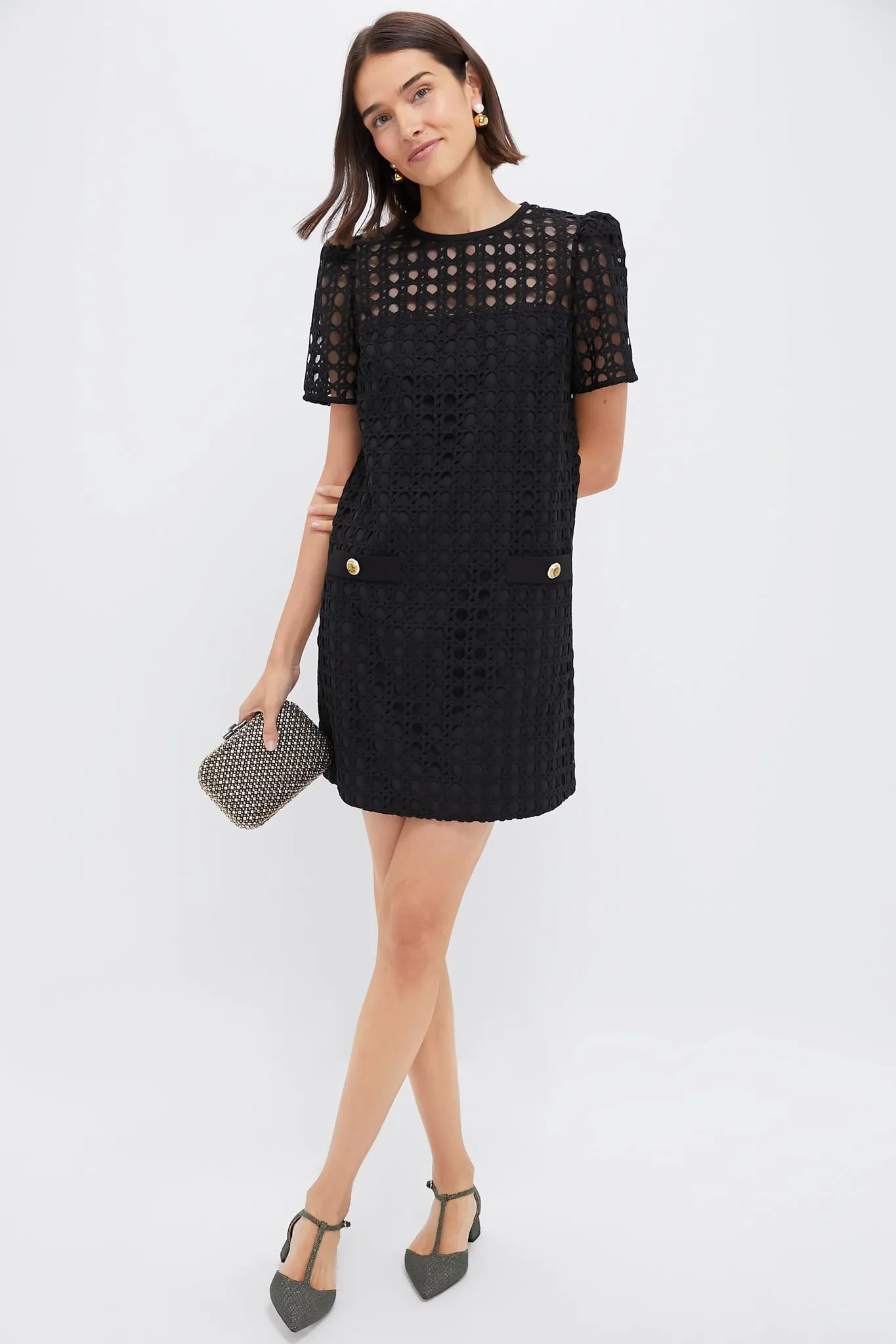 Black Cane Lace Janelle Dress