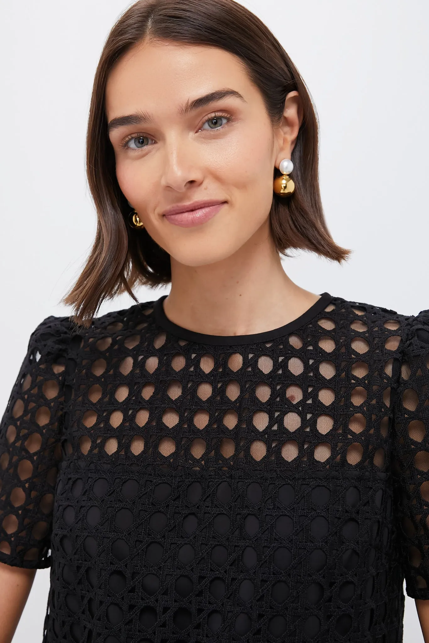 Black Cane Lace Janelle Dress