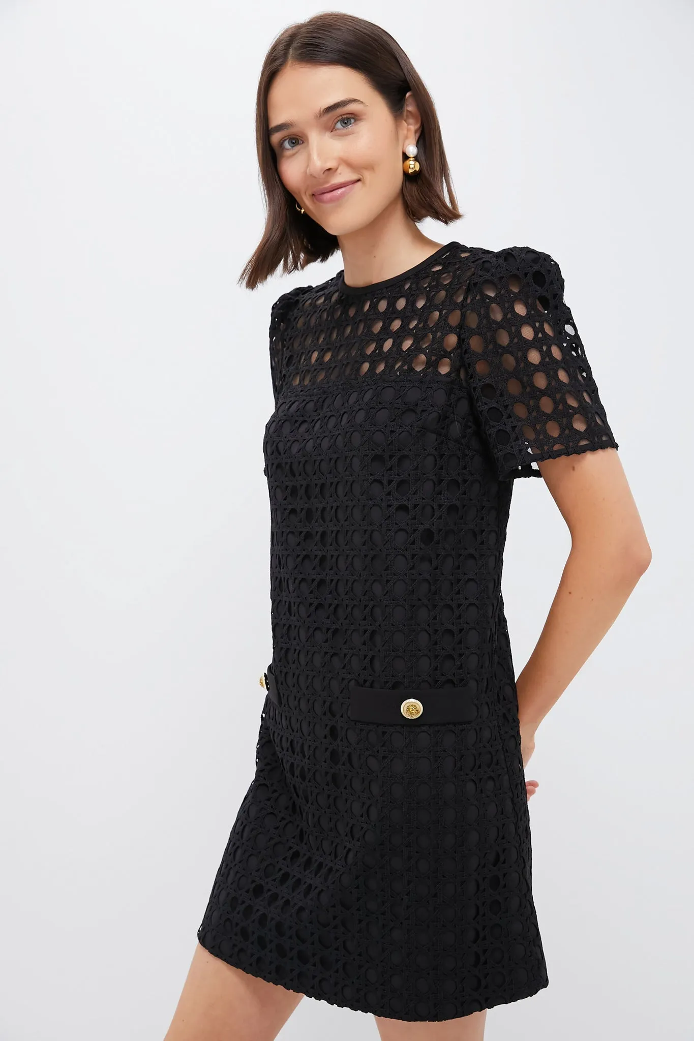 Black Cane Lace Janelle Dress