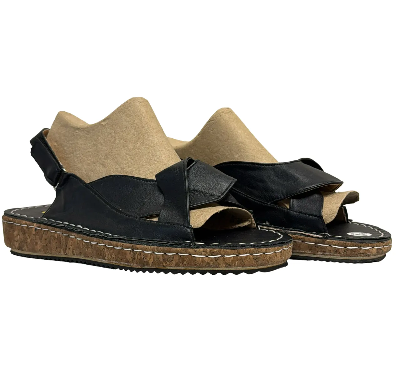 Black Cork Women's Slingback Sandals