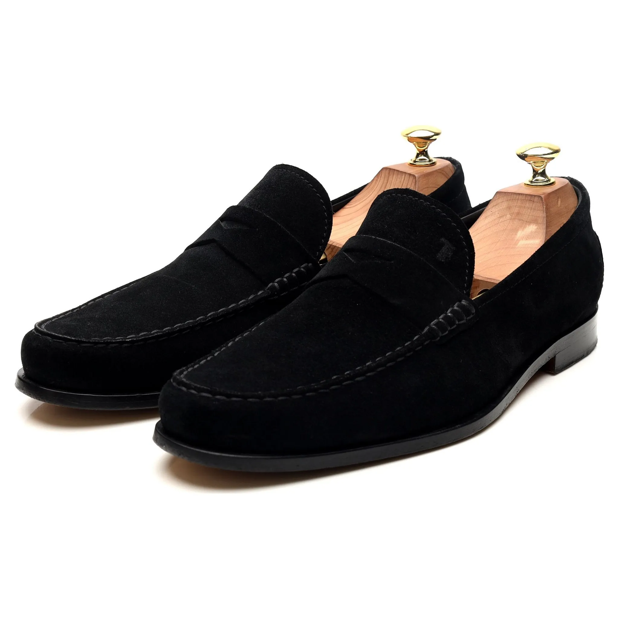 Black Suede Loafers UK 8.5