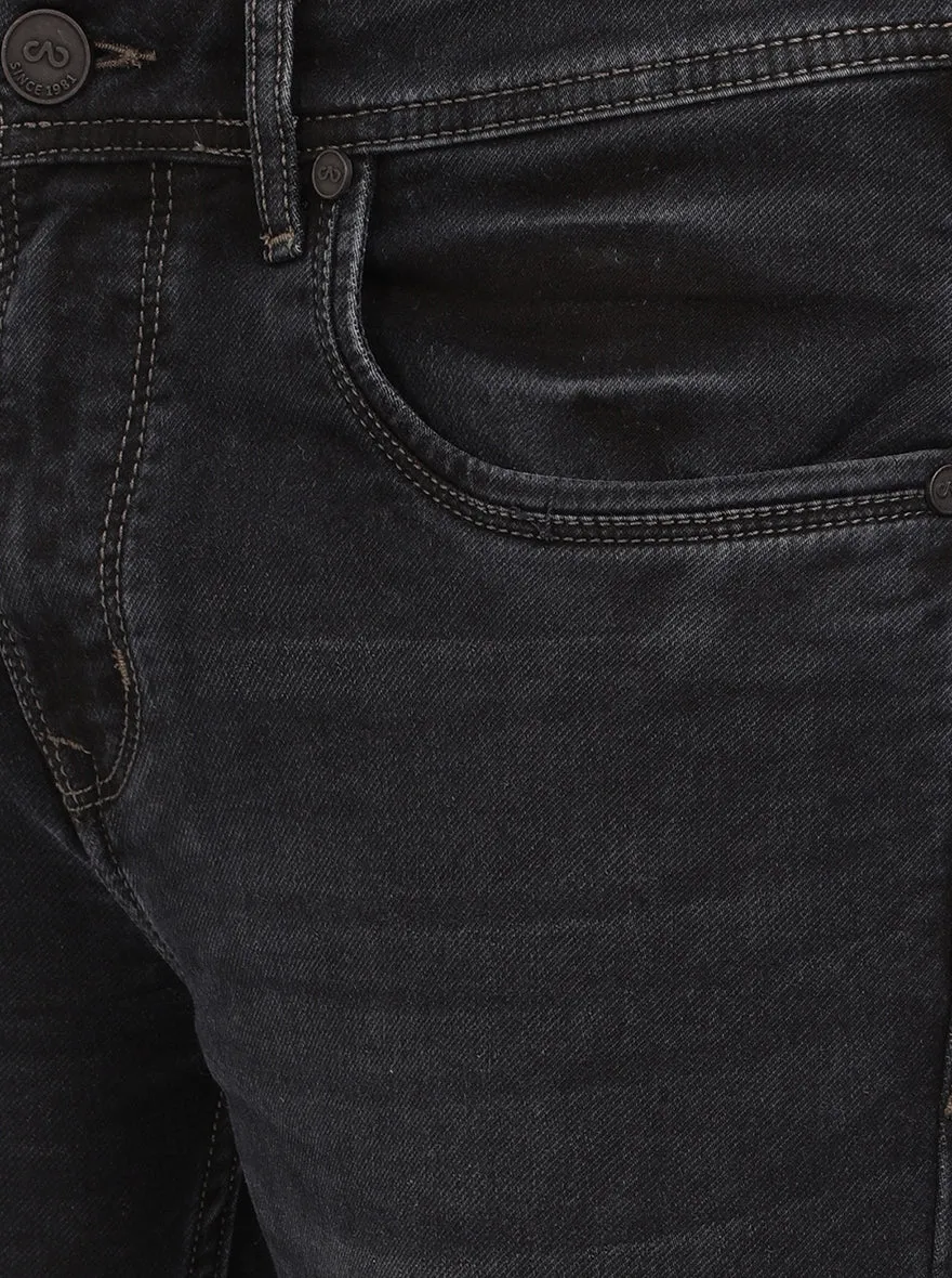 Black Washed Rider Fit Jeans | JadeBlue