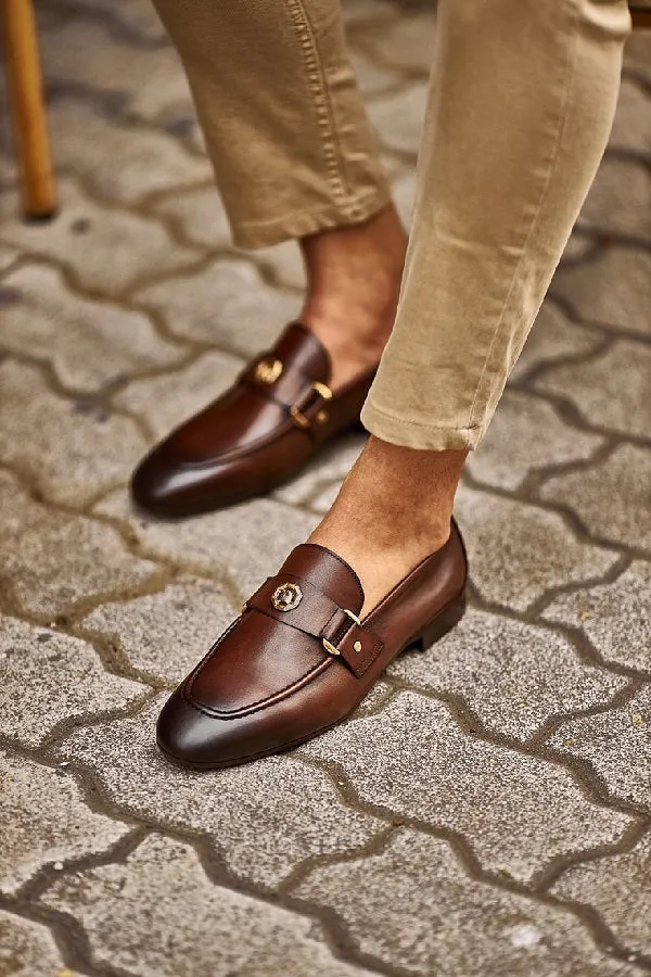 Brabion Levanzo Brown Penny Loafers