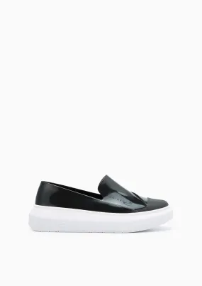 Bubble Gum Platform Loafers - Black