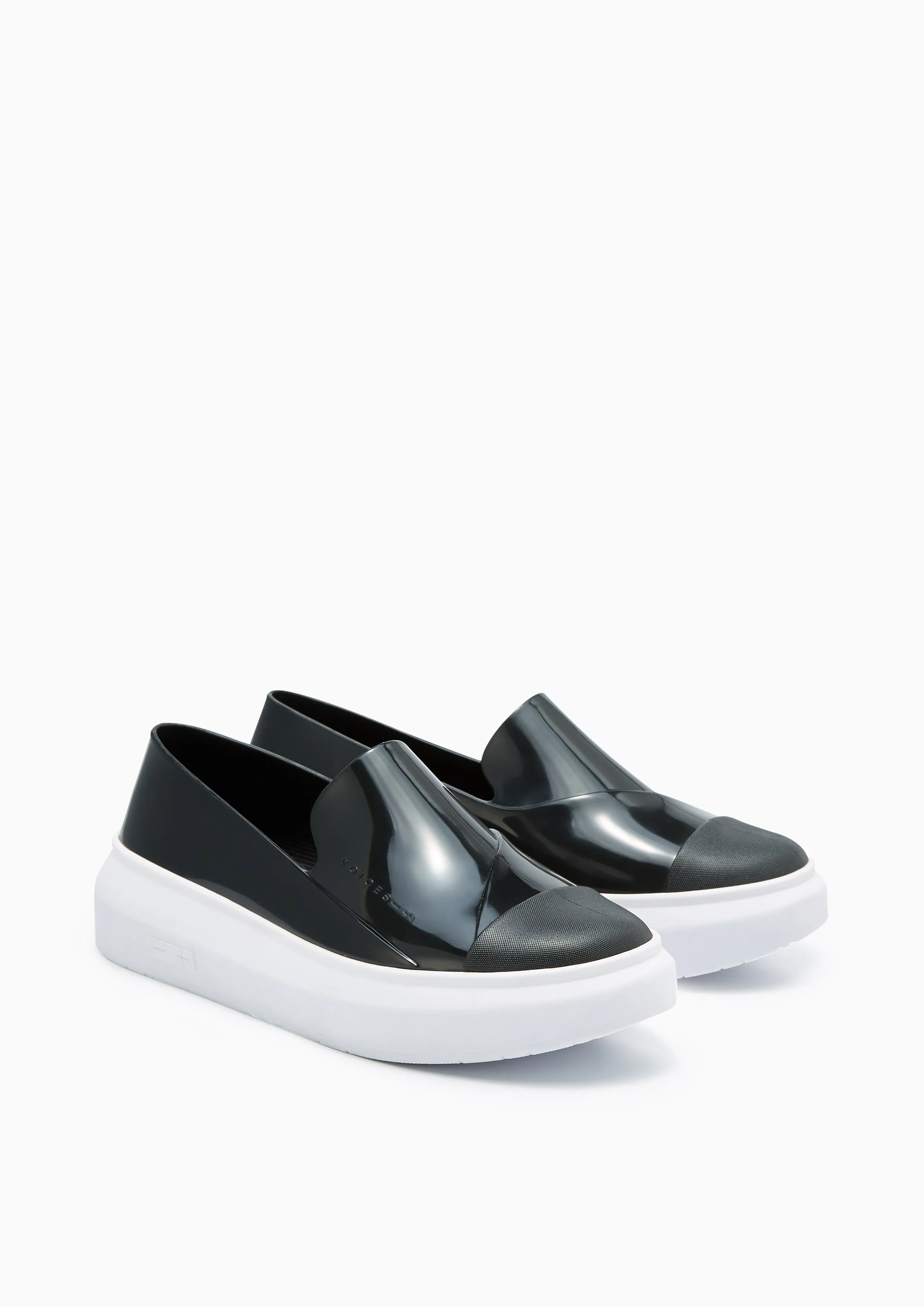 Bubble Gum Platform Loafers - Black