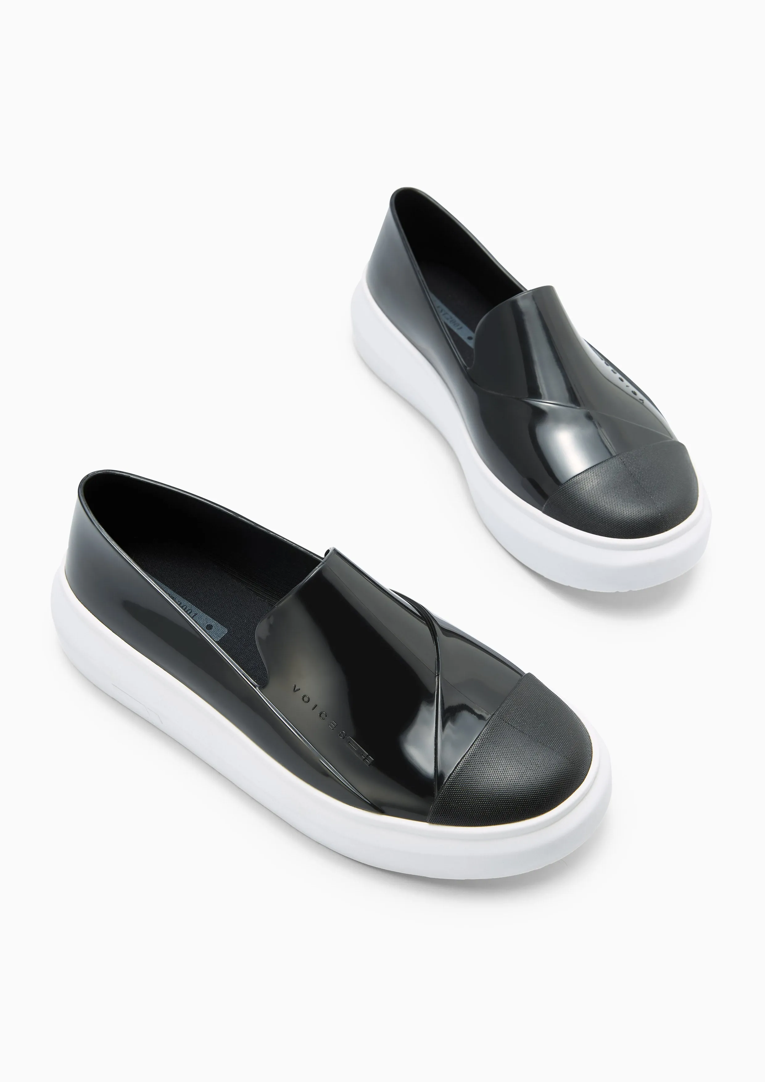 Bubble Gum Platform Loafers - Black