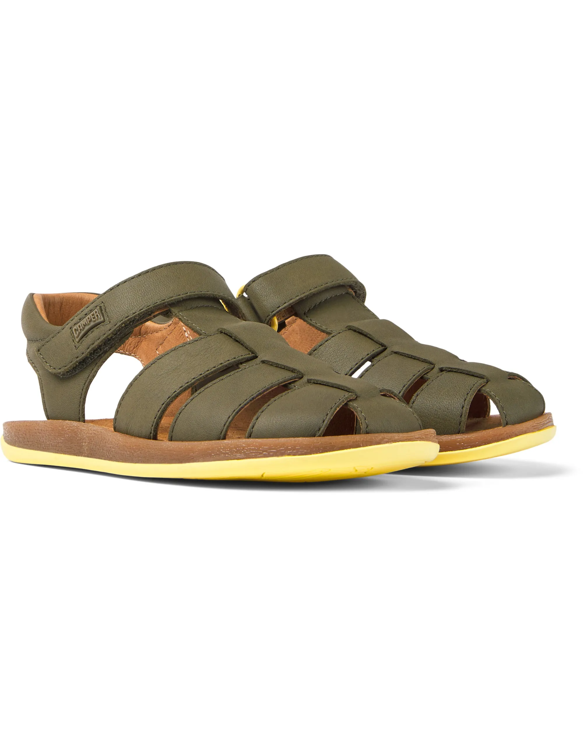 CAMPER BICHO CLOSED SANDAL SS23 - OLIVE GREEN