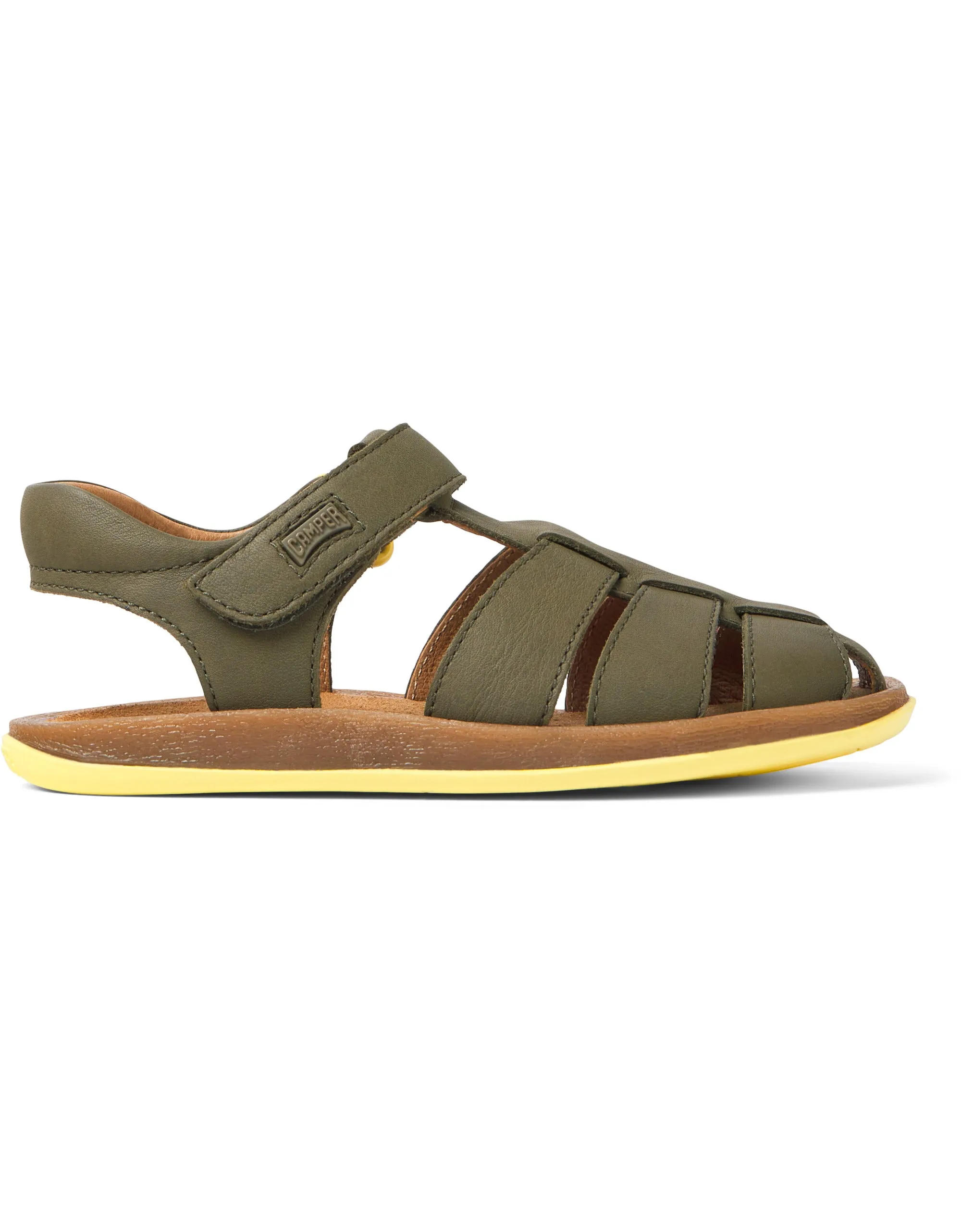 CAMPER BICHO CLOSED SANDAL SS23 - OLIVE GREEN