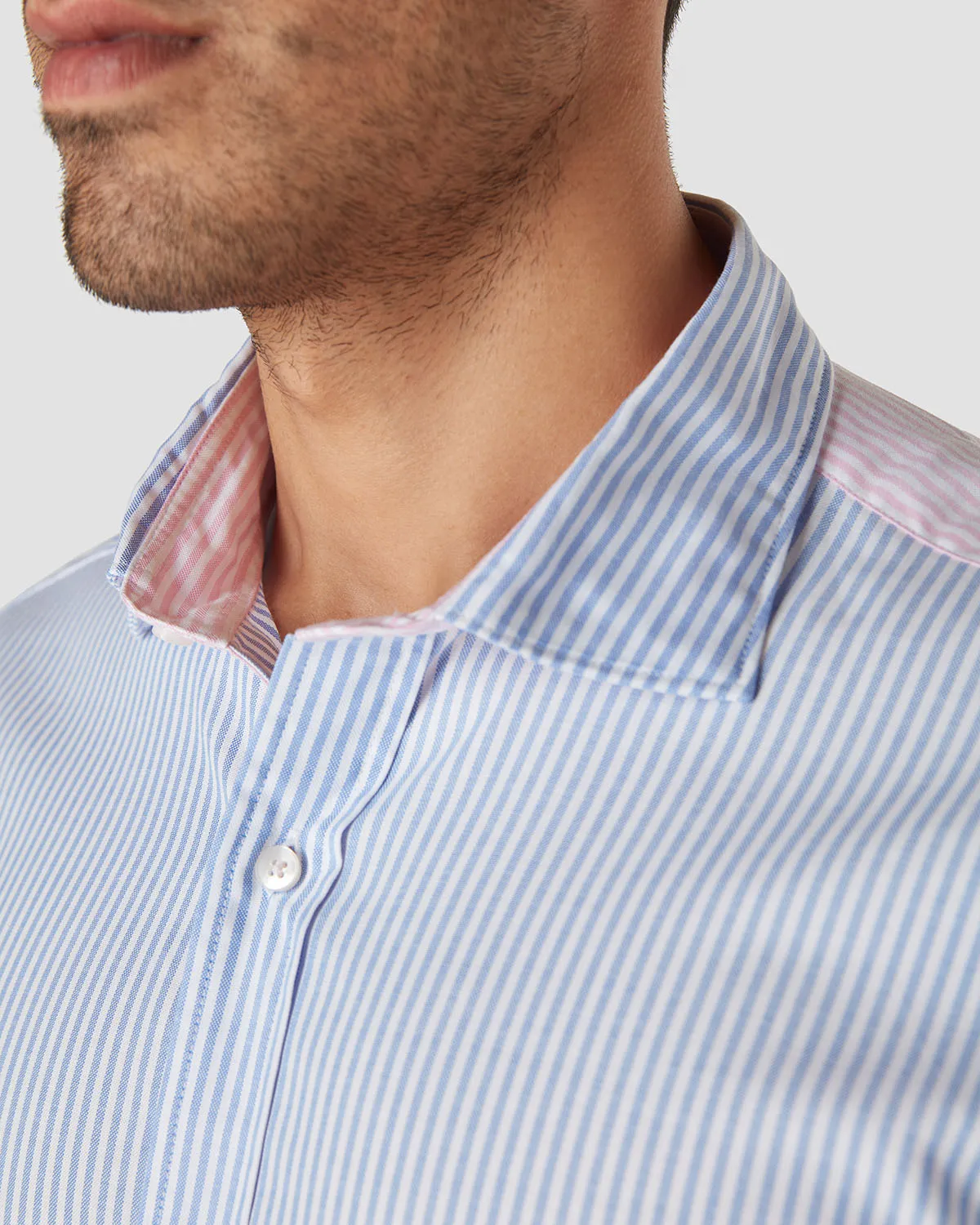 Candy Floss Oxford Striped Shirt