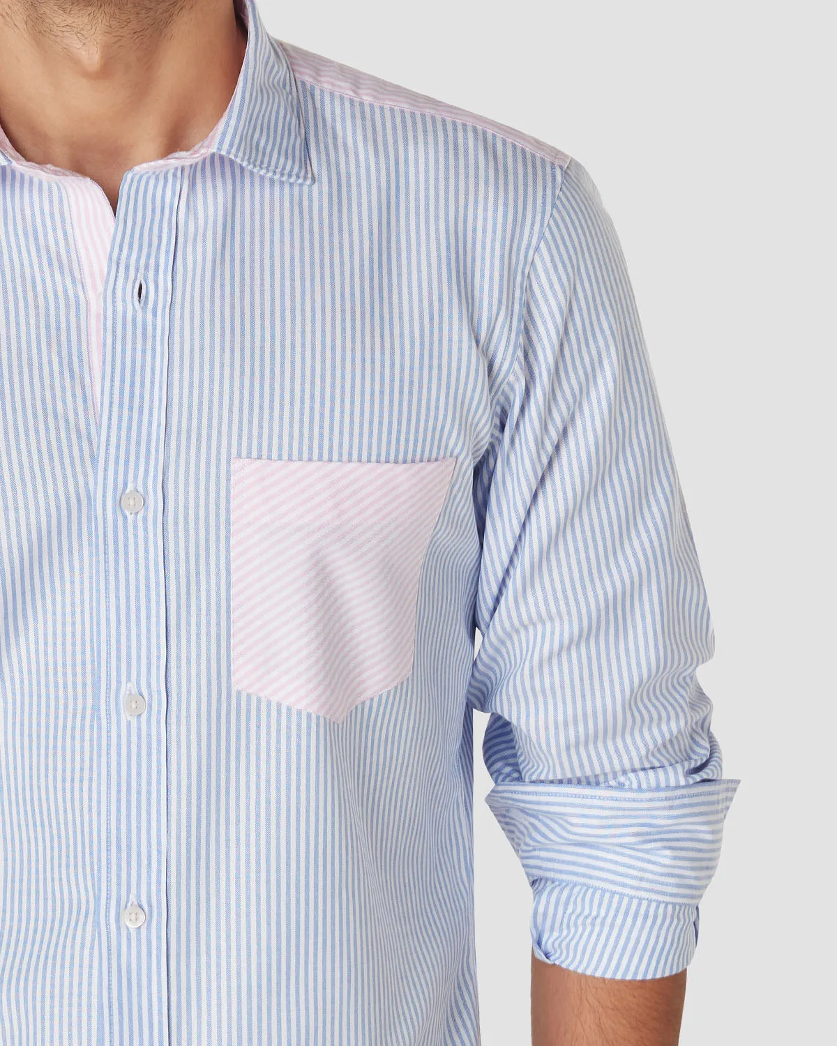 Candy Floss Oxford Striped Shirt