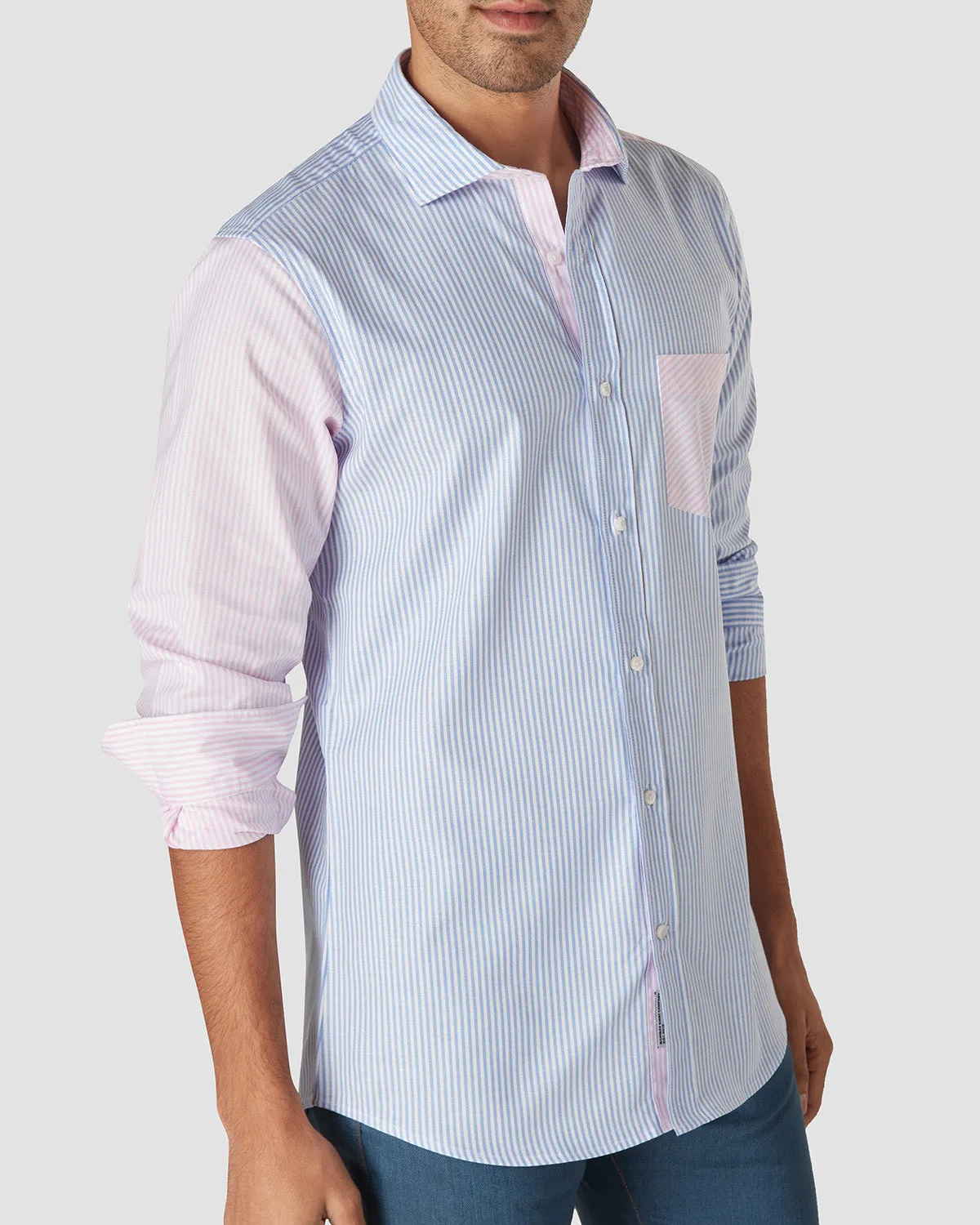 Candy Floss Oxford Striped Shirt