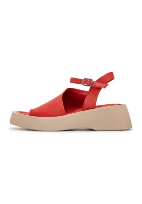 Casual Platform Sandals - Red