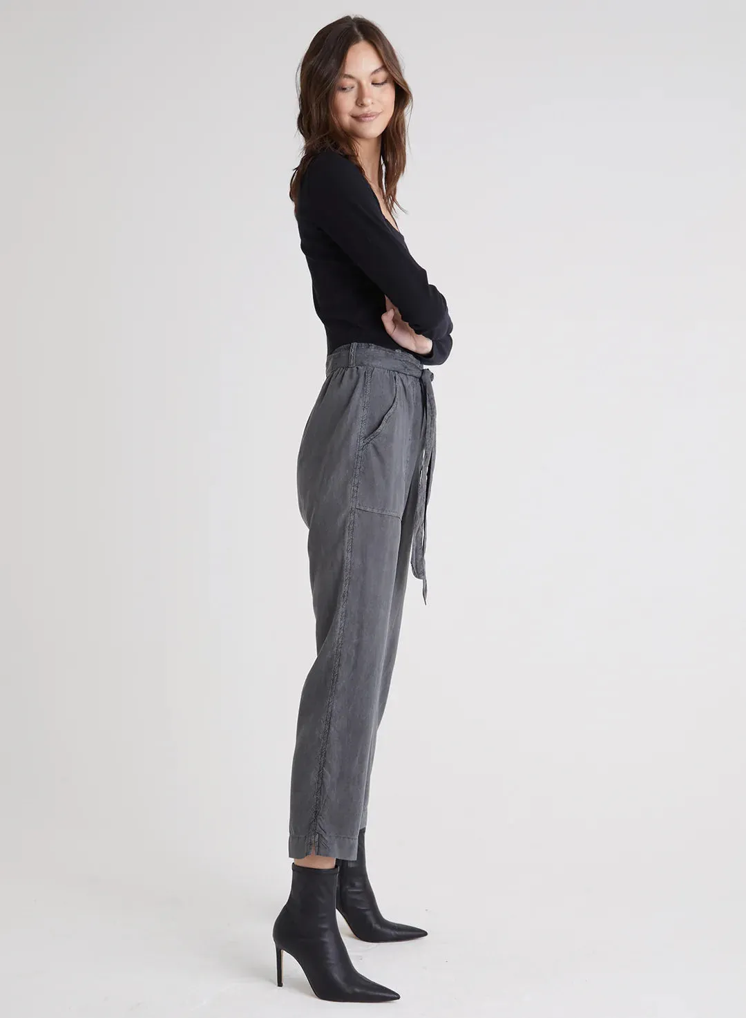 Chloe Belted Patch Pocket Trouser