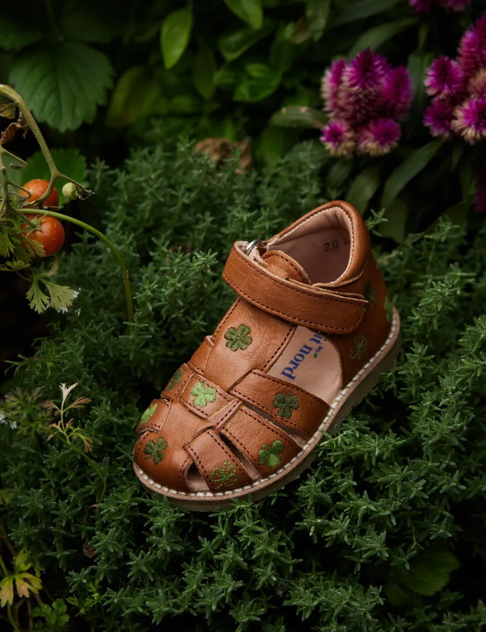 Clover Classic sandal - Cognac