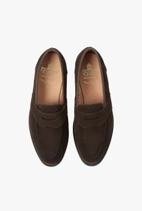 Crockett & Jones Bradbourne Brown Suede Loafers with City Sole - Premium Comfort and Style