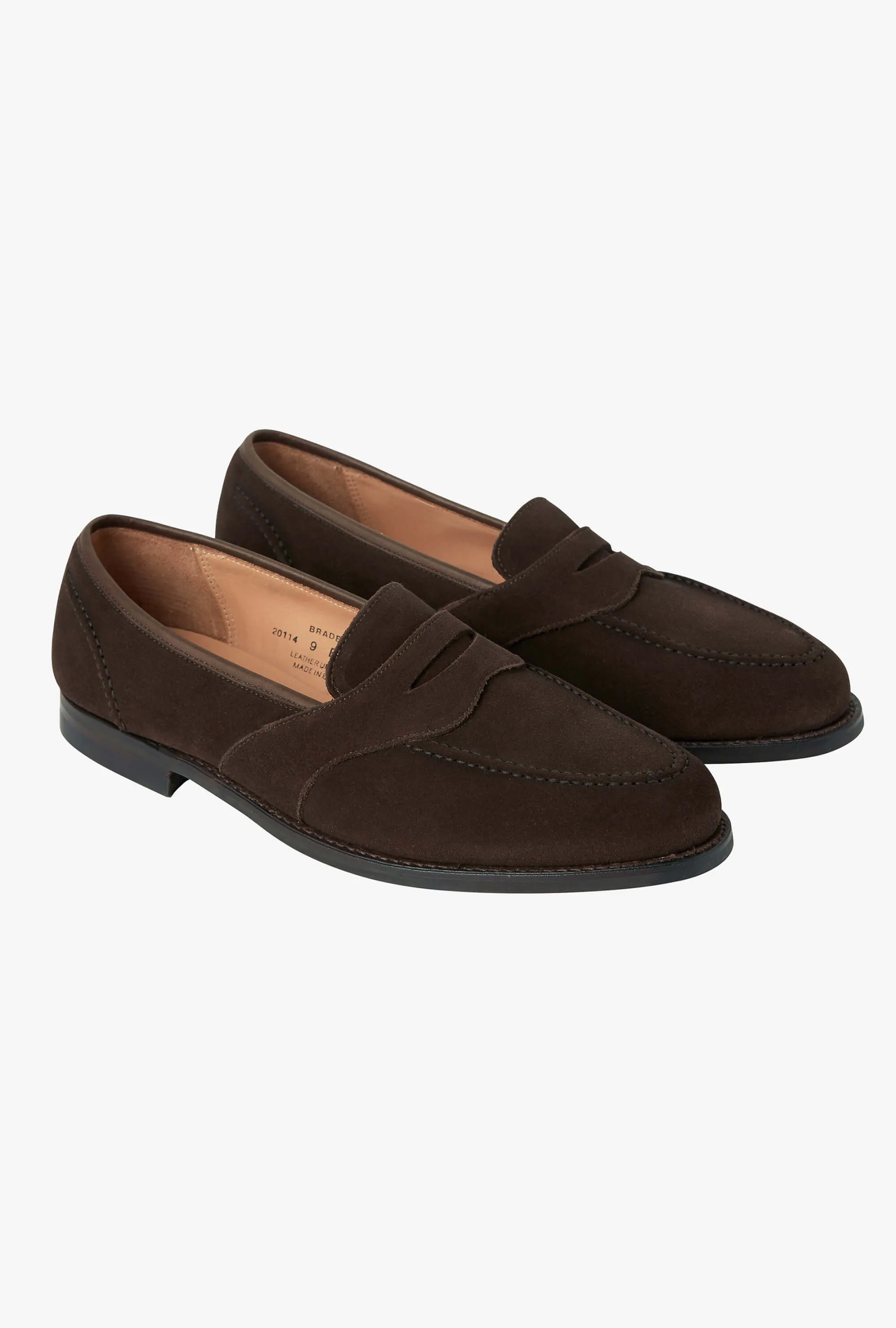 Crockett & Jones Bradbourne Brown Suede Loafers with City Sole - Premium Comfort and Style