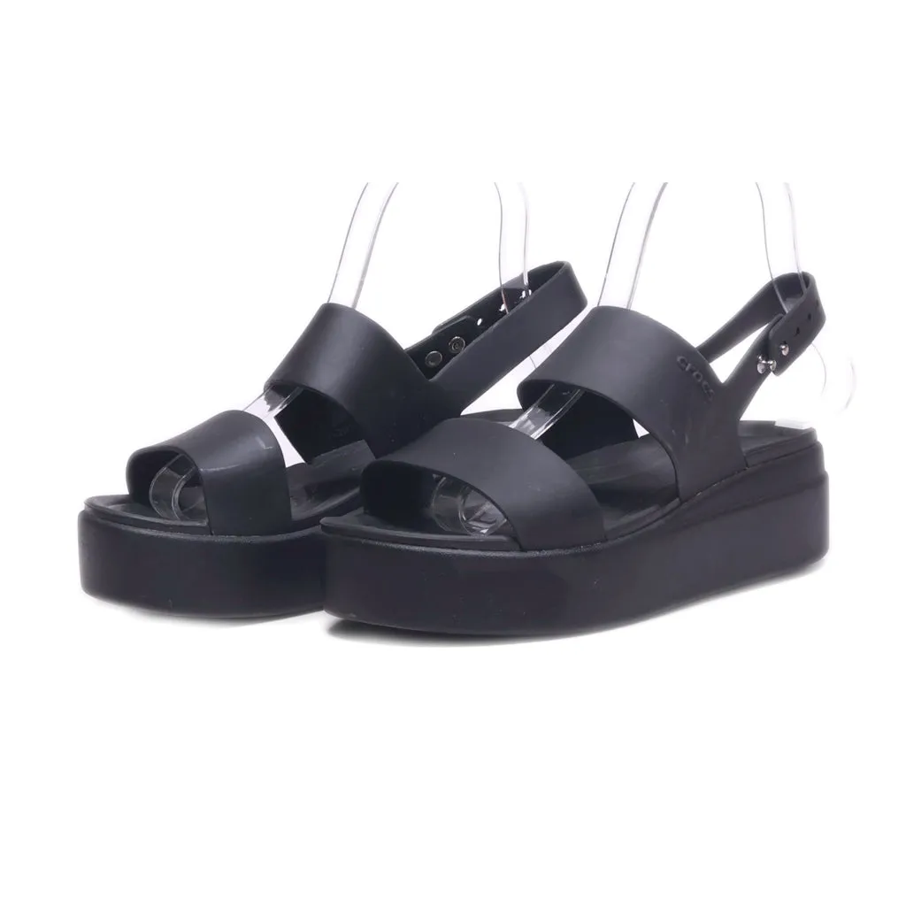 Crocs Platform Sandals Eva Black Colour For Women