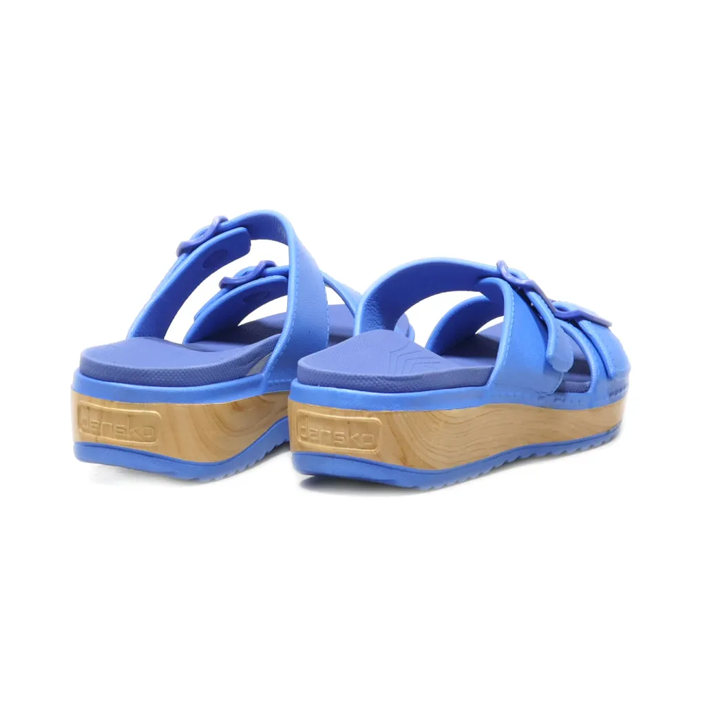 Dansko Platform Sandals Eva Blue Colour For Women