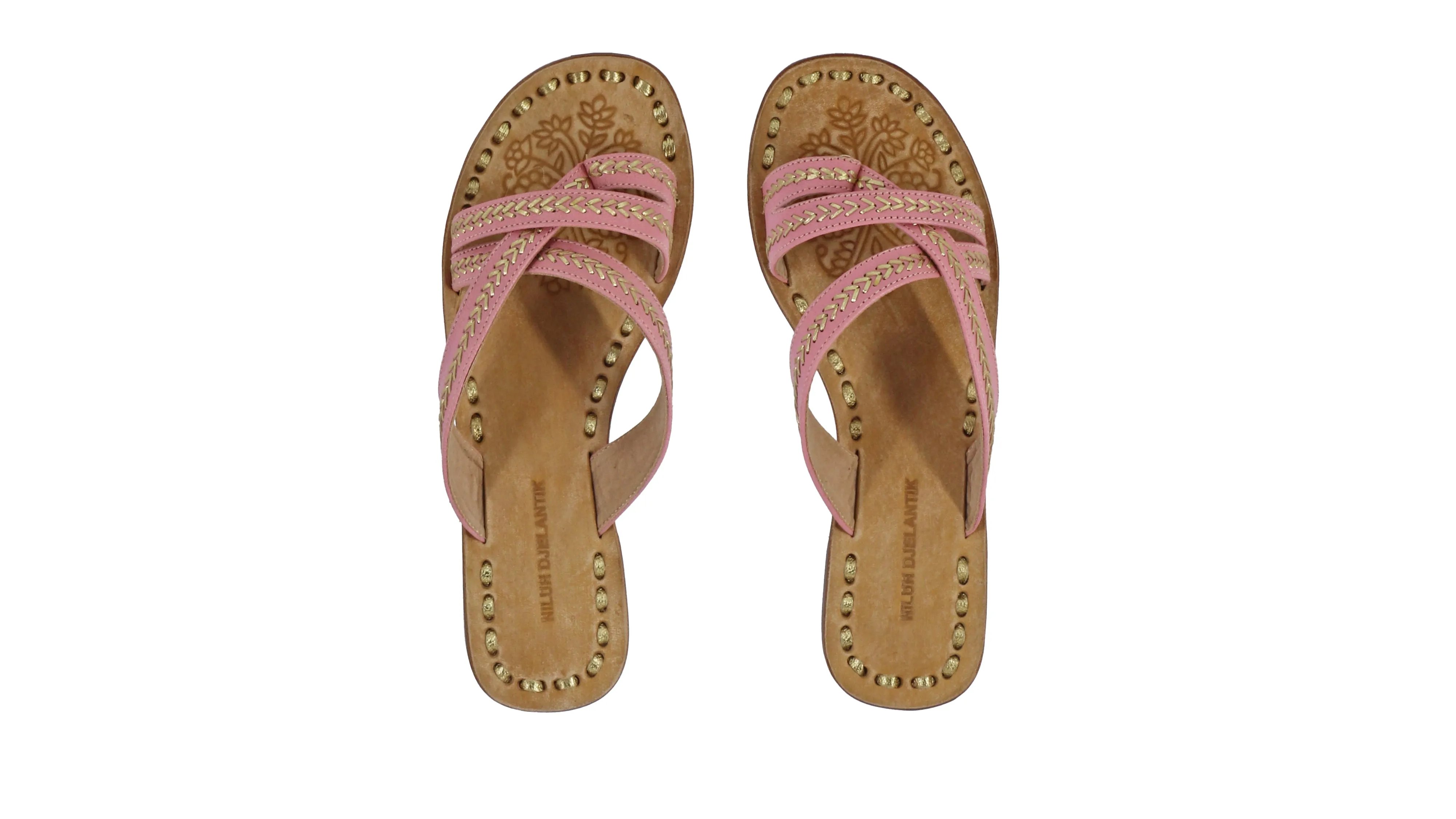 Edo No Strap 20mm Flat - Soft Pink & Gold