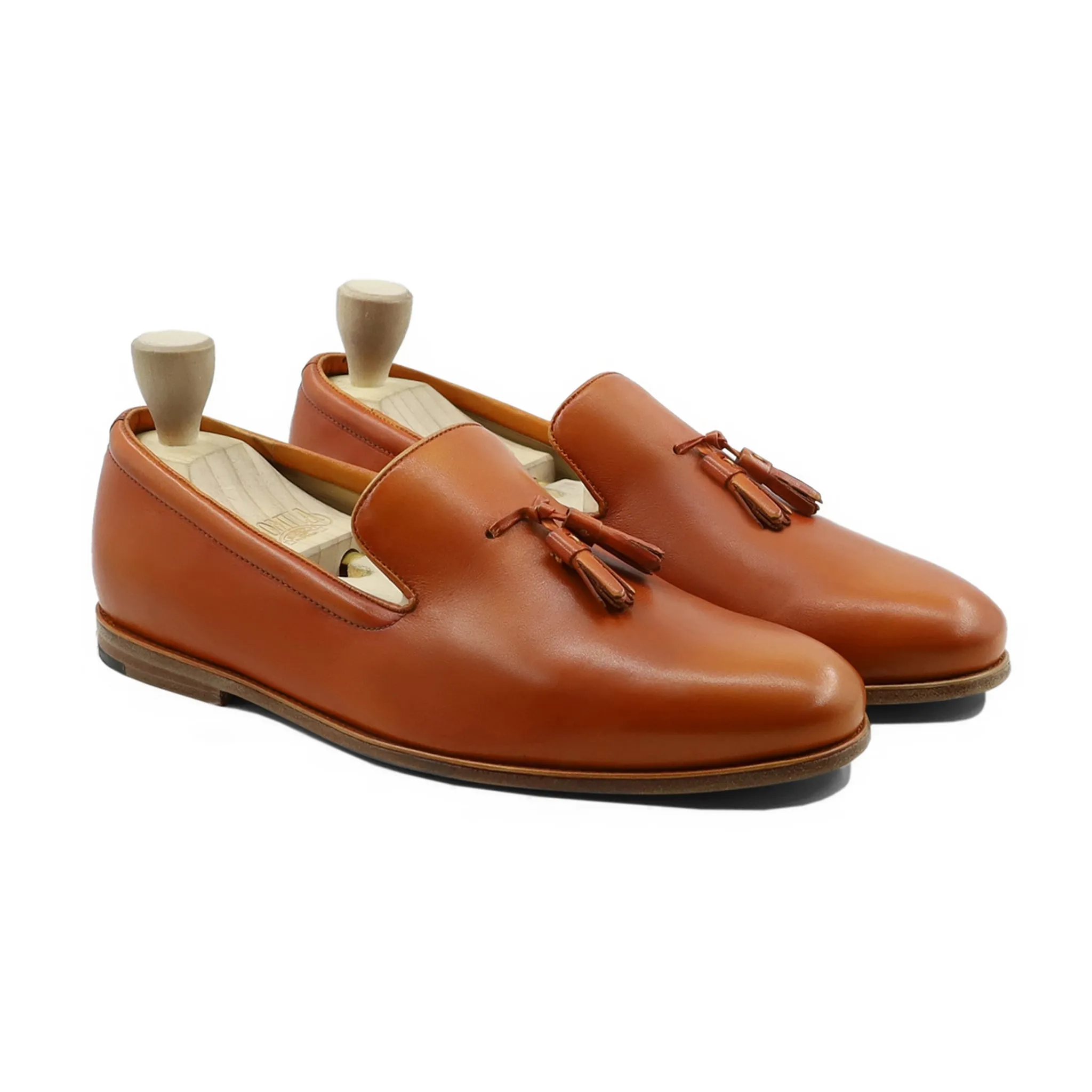 Emberfall - Men's Orange Tan Calf Leather Loafer