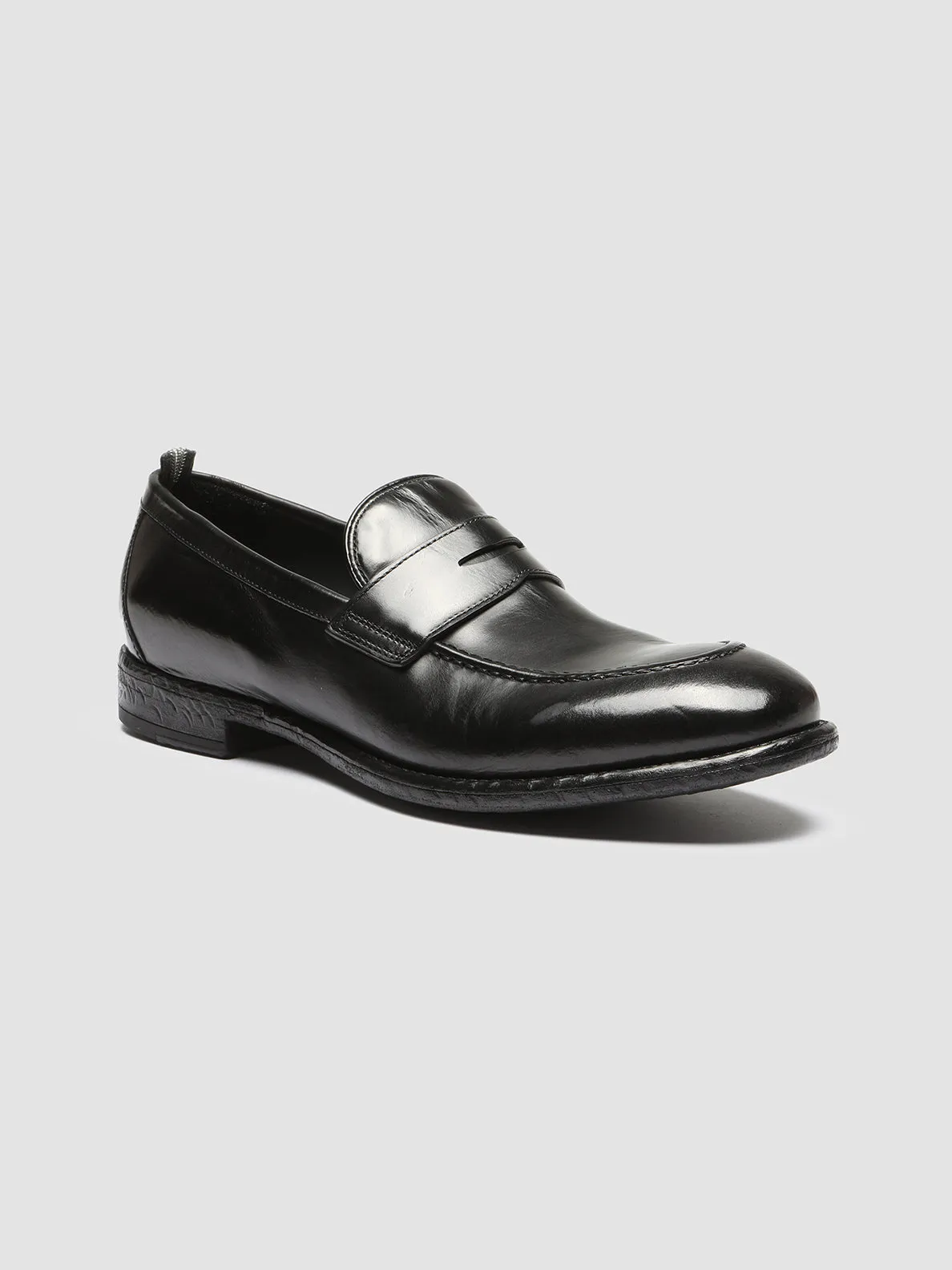 EMORY 024 - Black Leather Loafers