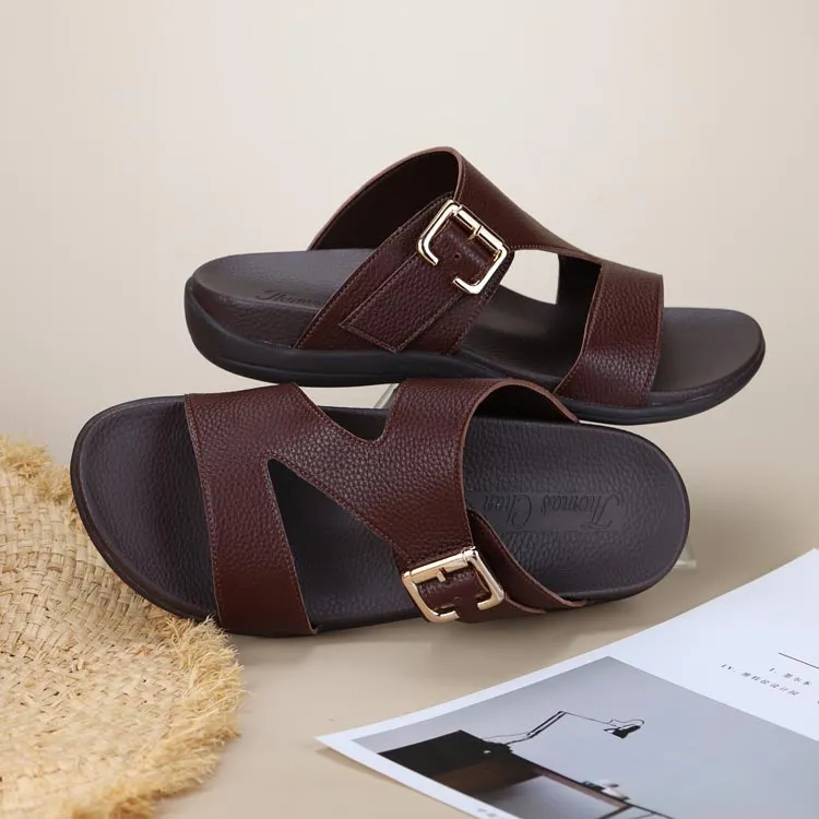 [Extra 20% off at cart] Men Zig Zag Buckle Sandals