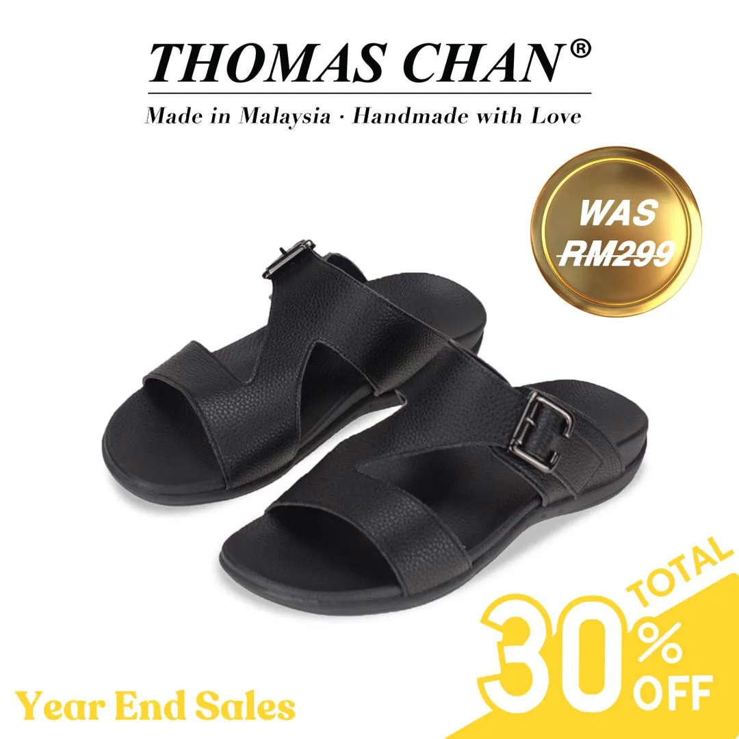 [Extra 20% off at cart] Men Zig Zag Buckle Sandals