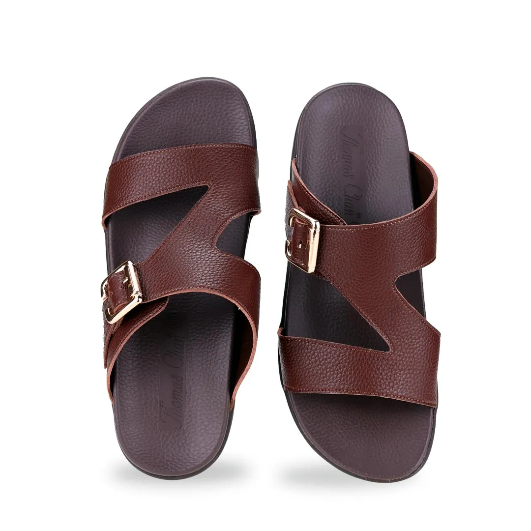 [Extra 20% off at cart] Men Zig Zag Buckle Sandals