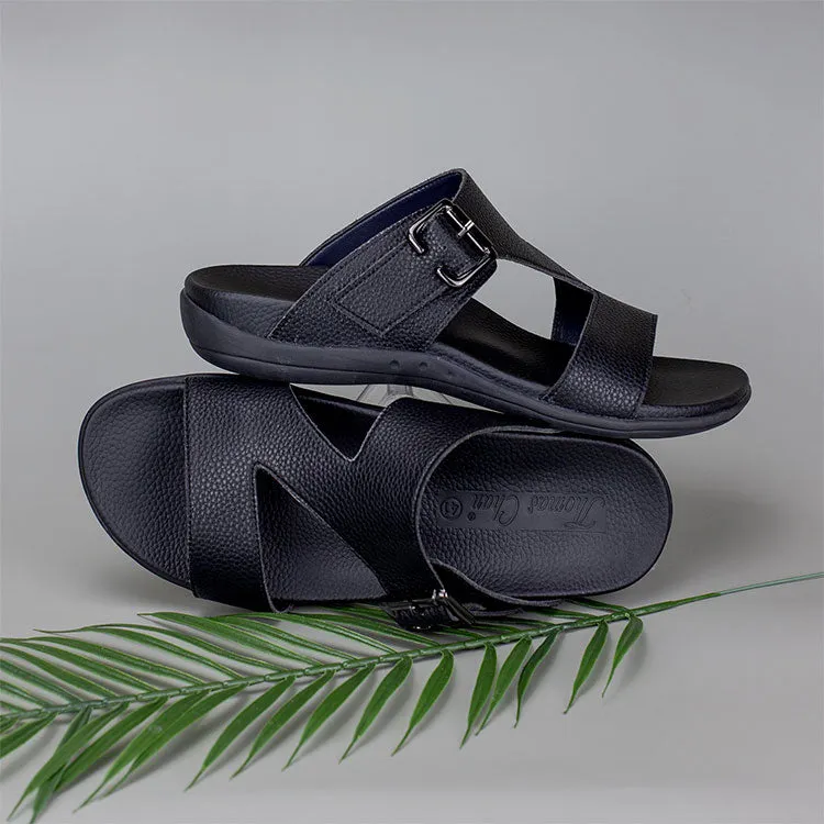 [Extra 20% off at cart] Men Zig Zag Buckle Sandals