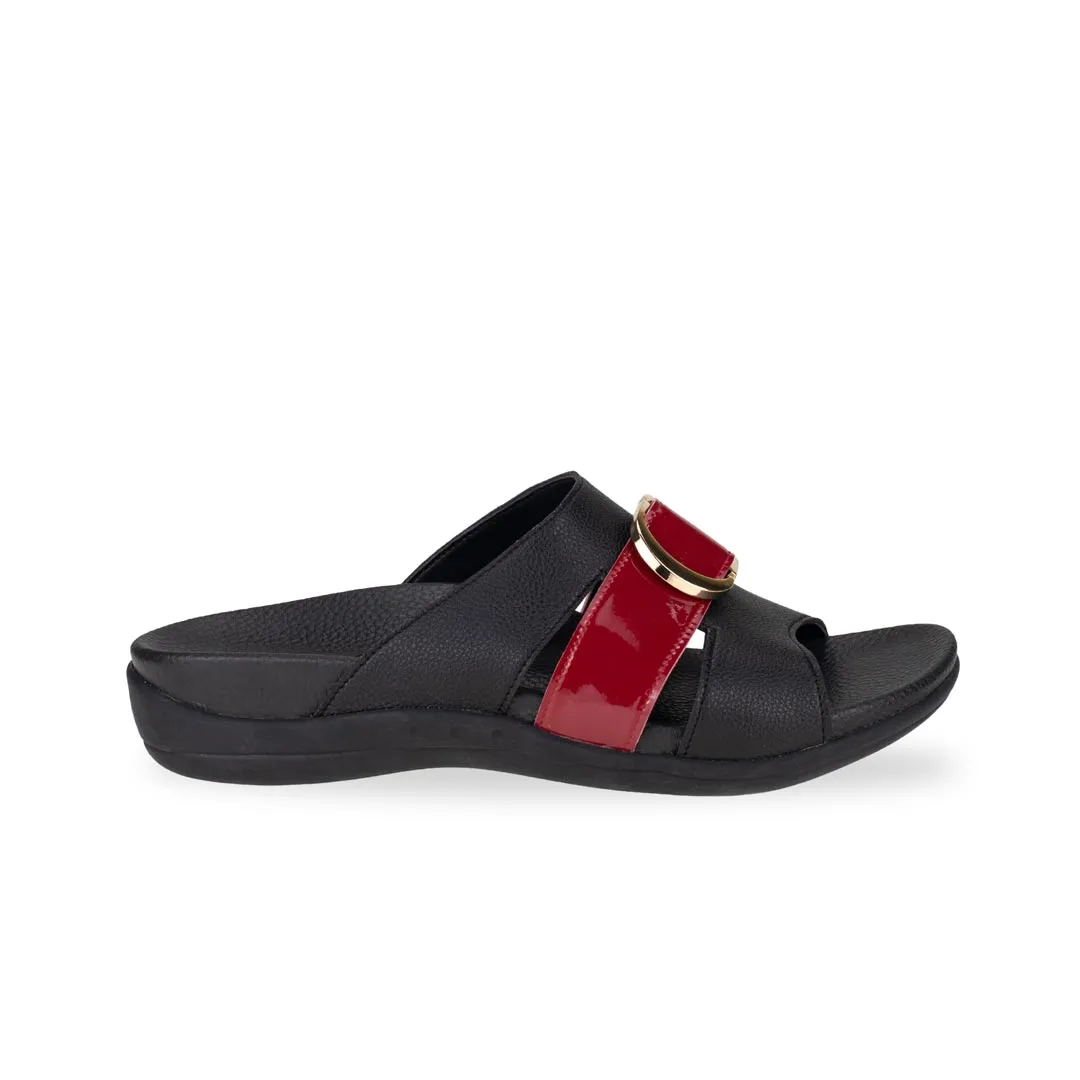 [EXTRA 20% off at cart] PU Cutout Slide Sandals