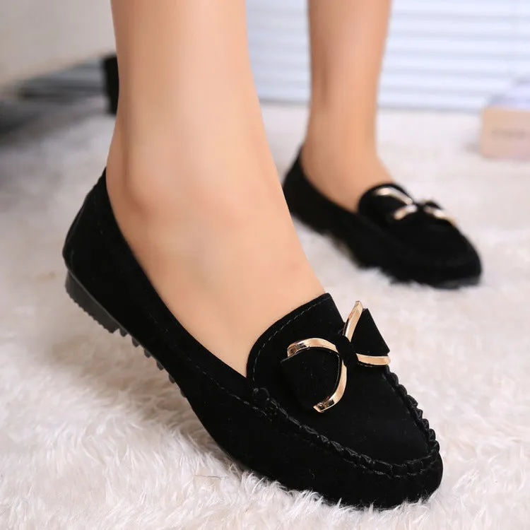 Fashion Bowknot Flats Shoes Casual Solid Loafers Cozy Shoes